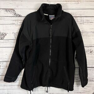 DSCP Peckham Fleece Jacket Mens Large Black Military Army Polartec Cold Weather